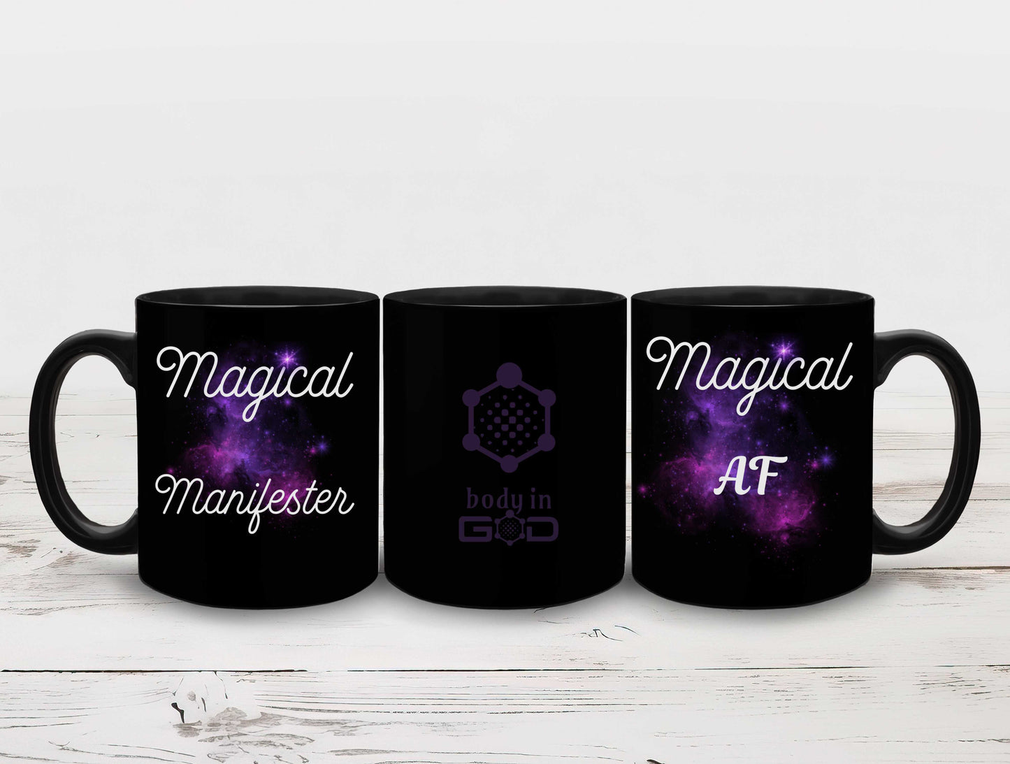 Magical Manifester - Magical AF - Black Ceramic Mug