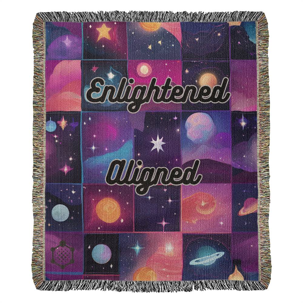 Enlightened and Aligned - Woven Blanket