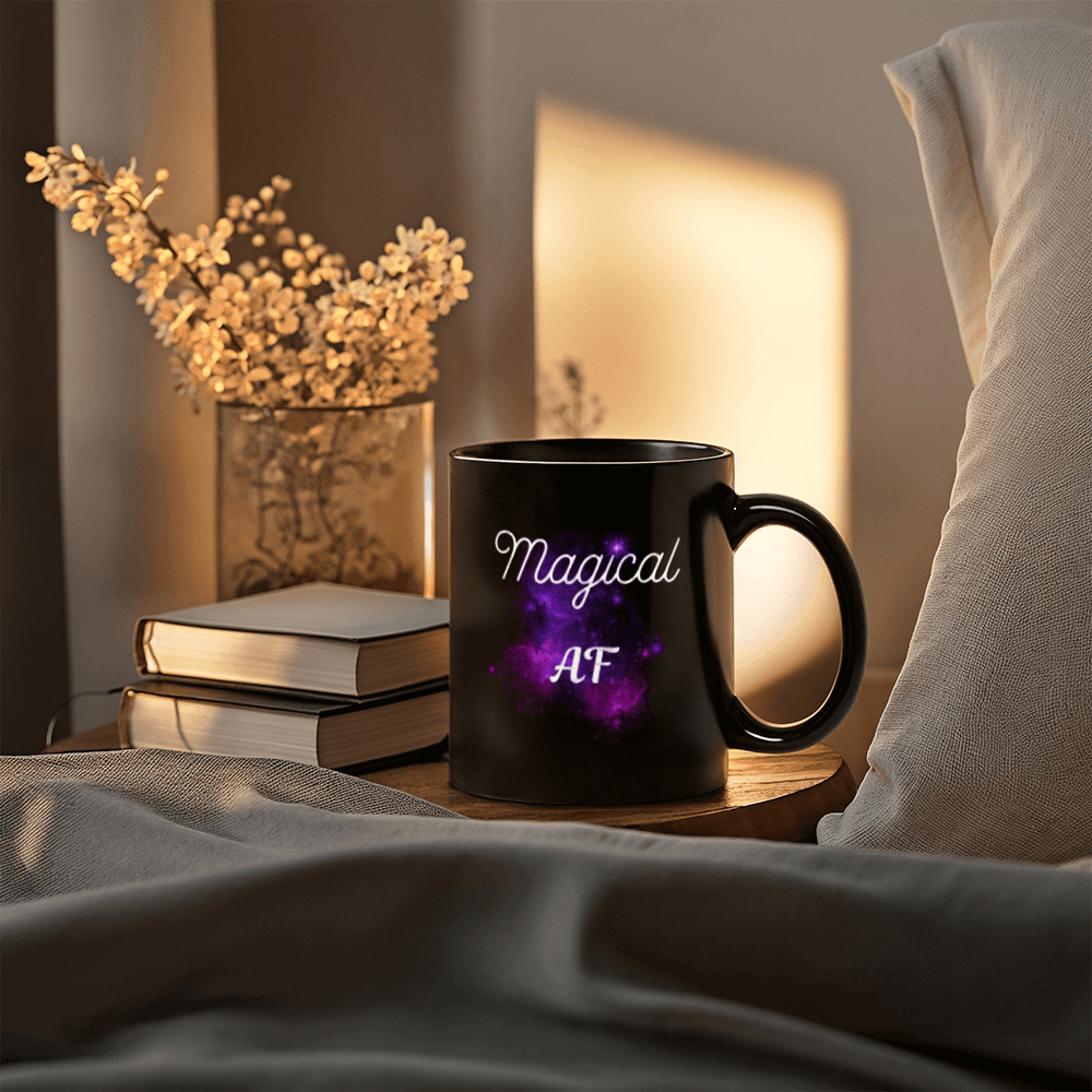 Magical Manifester - Magical AF - Black Ceramic Mug