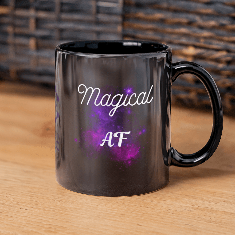 Magical Manifester - Magical AF - Black Ceramic Mug