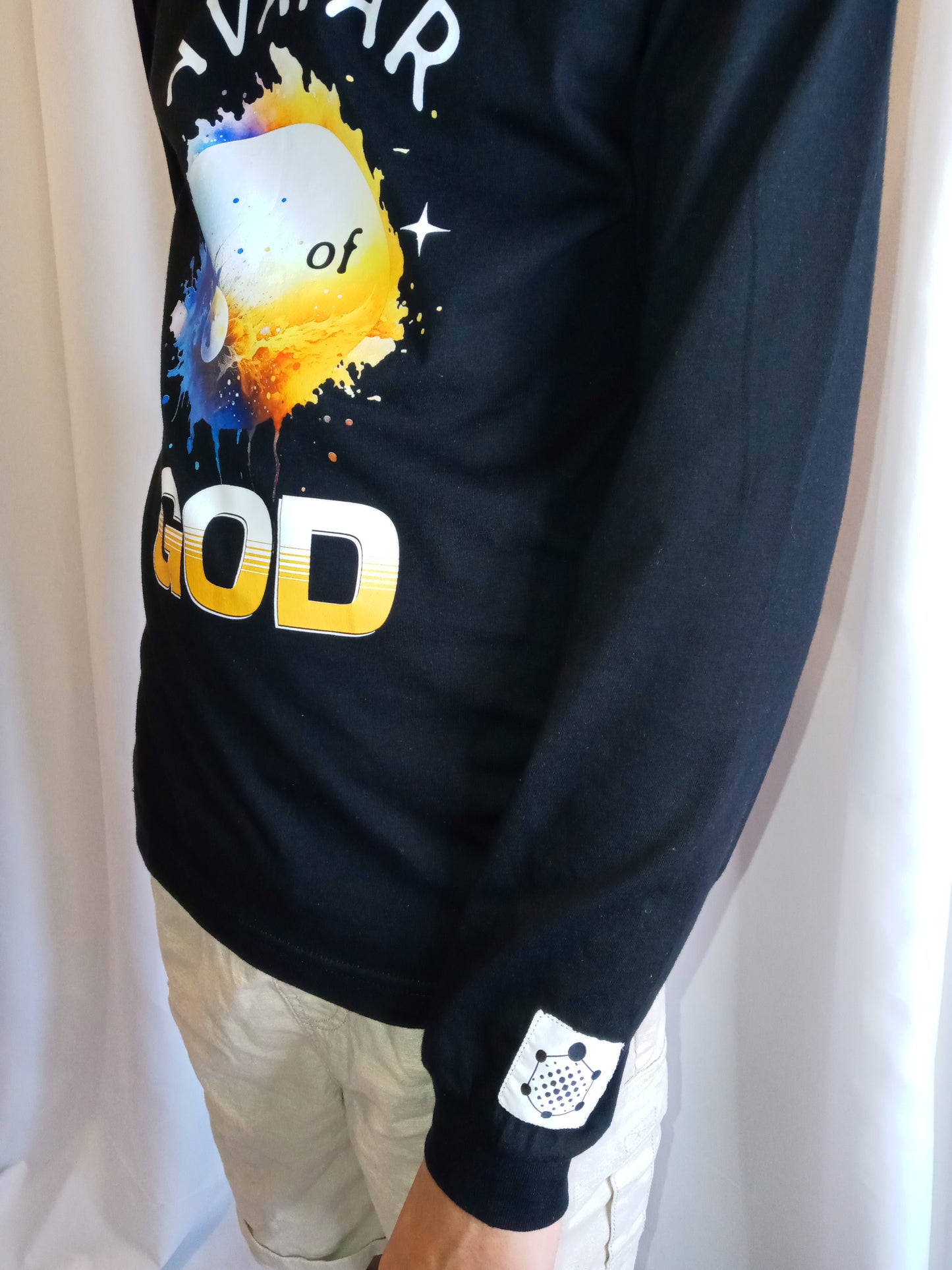 Avatar of God Planet Graphic Long Sleeve Tee (Carbon/Black)