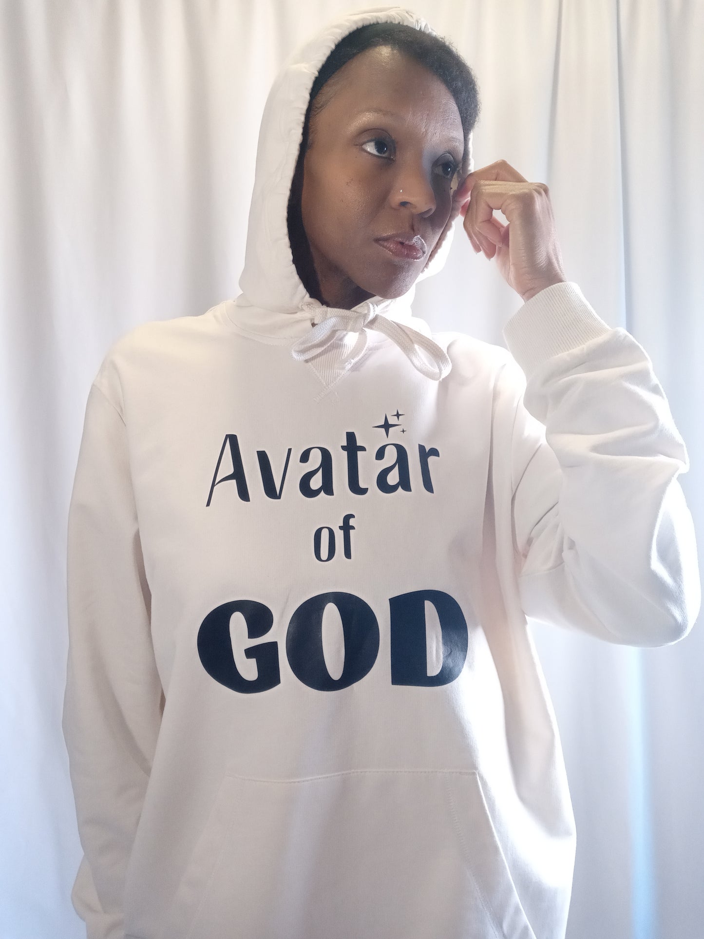 Avatar of God - Organic French Terry Pullover Hood