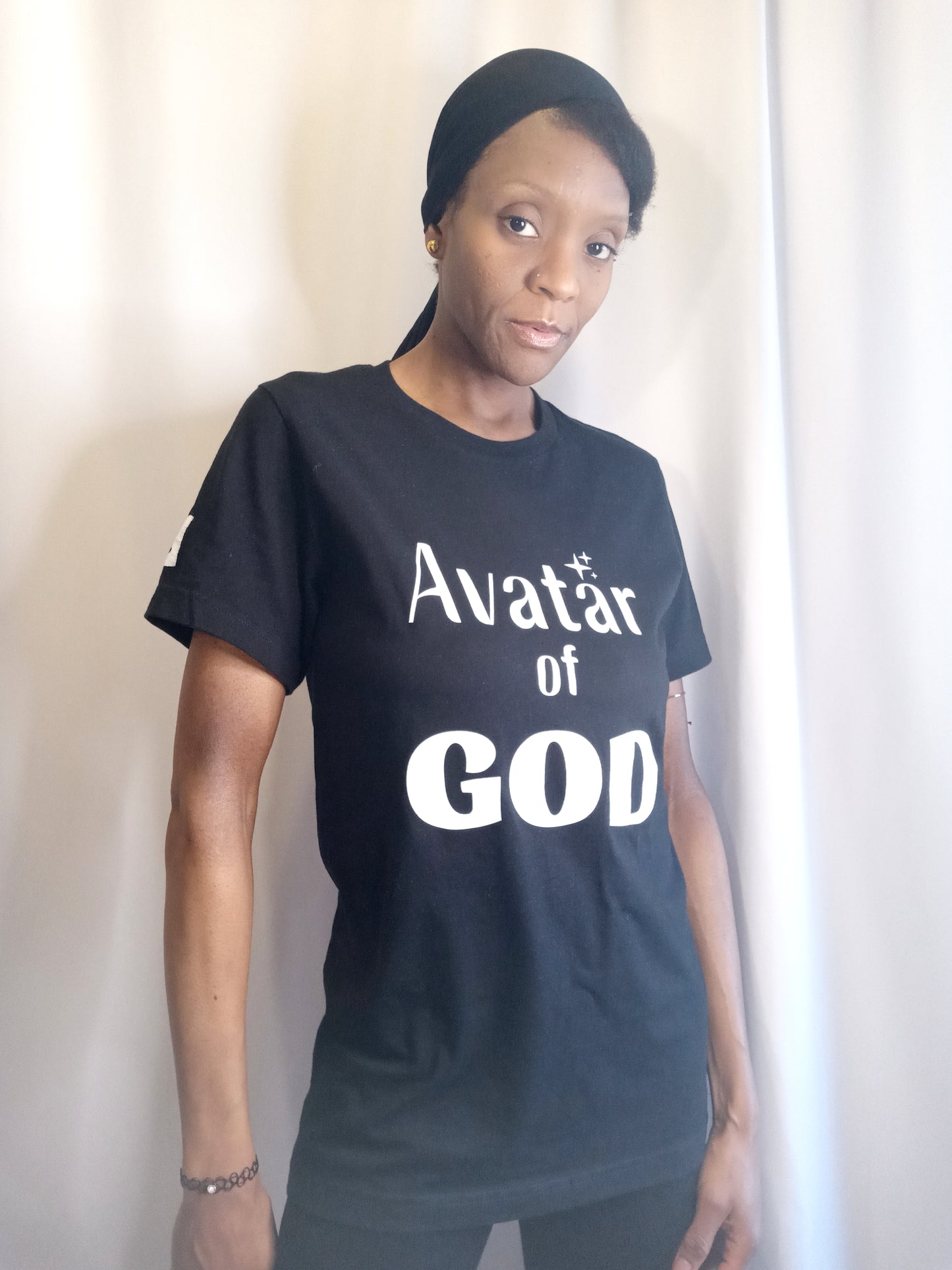 Avatar of God Clean Unisex Jersey T-Shirt (Carbon/Black)