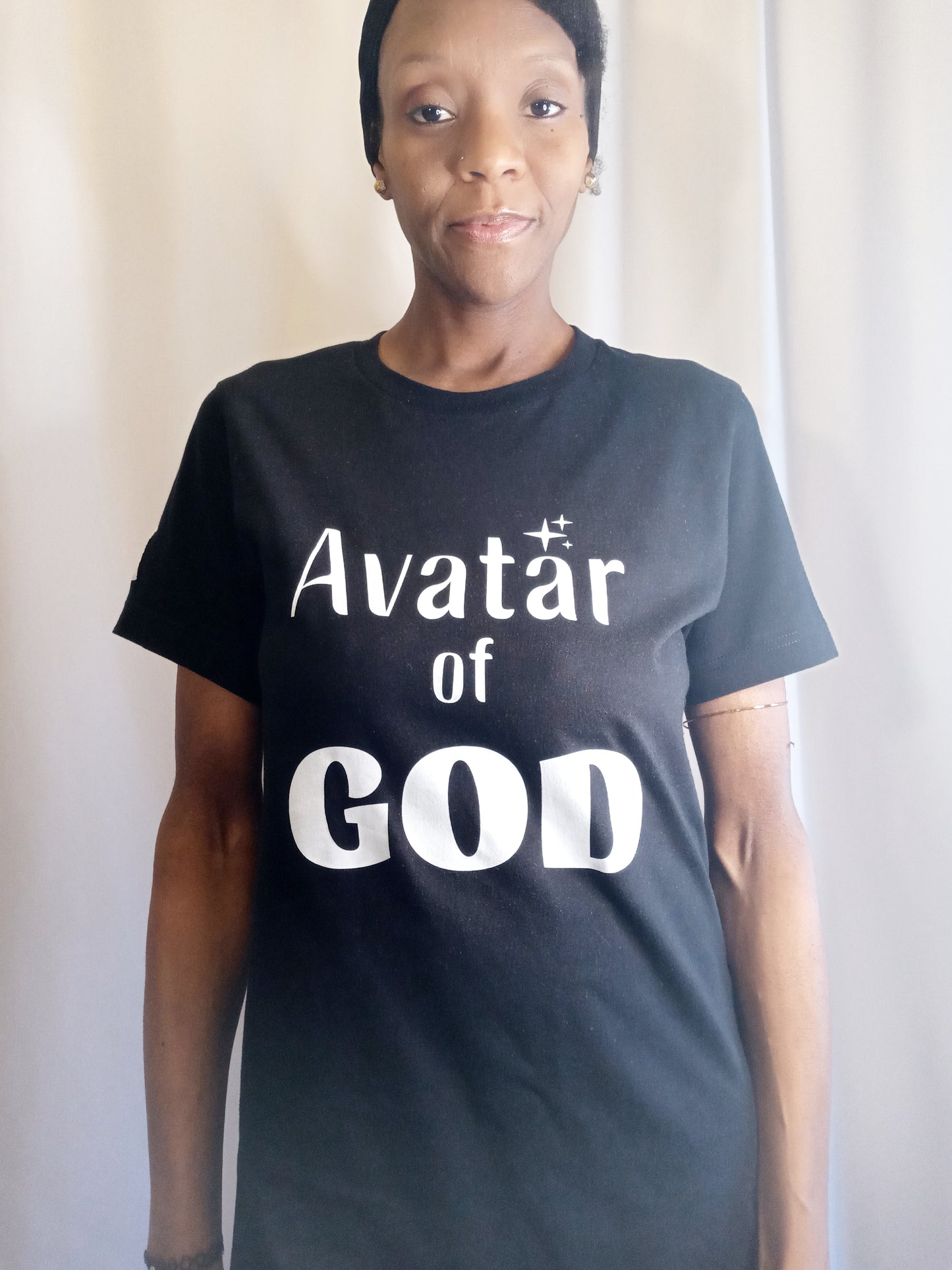 Avatar of God Clean Unisex Jersey T-Shirt (Carbon/Black)