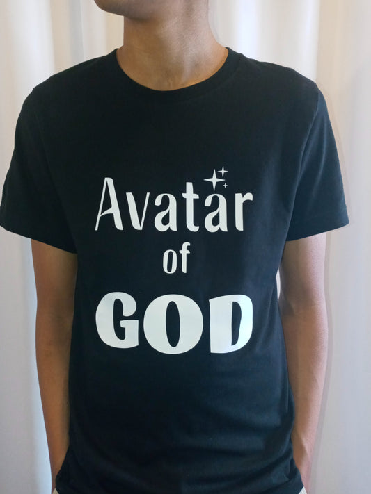 Avatar of God Clean Unisex Jersey T-Shirt (Carbon/Black)