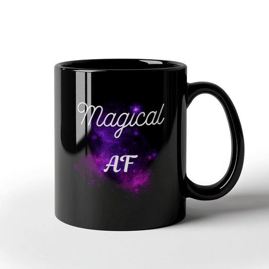 Magical Manifester - Magical AF - Black Ceramic Mug